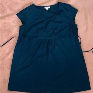 Emerald maternity blouse